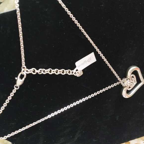 Brighton 🔥NWT🔥 - heart necklace with crystal charm. Never worn brand new. A+ - Picture 9 of 9